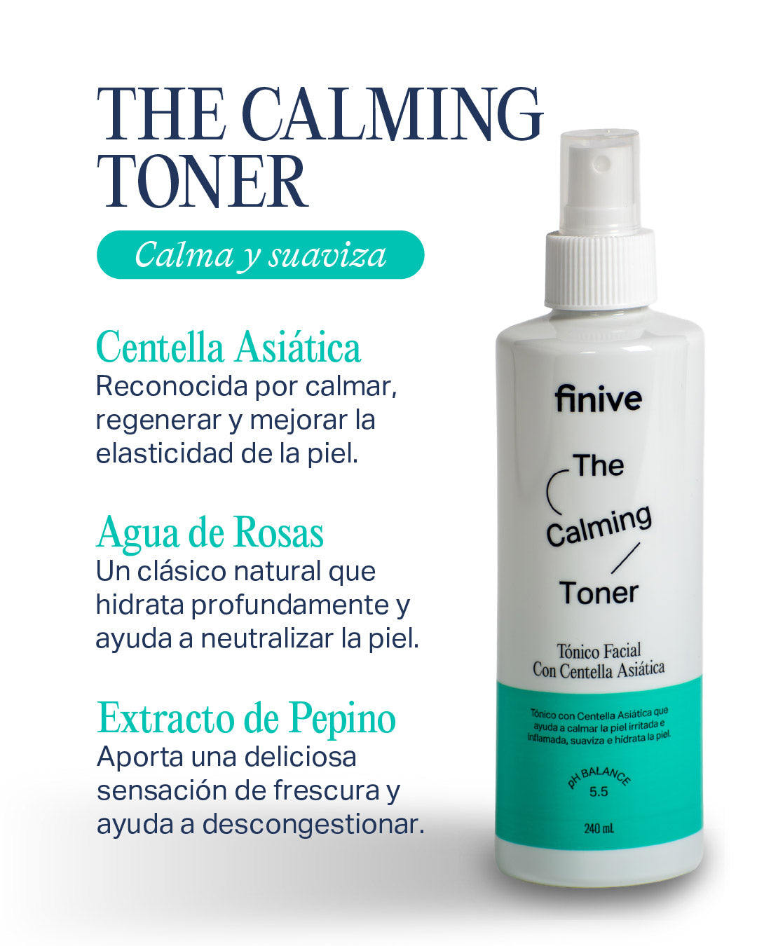 Tónico Facial Con Centella Asiática - 240ml