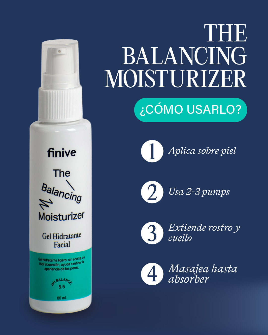 Gel Hidratante Facial Con Niacinamida - 60ml