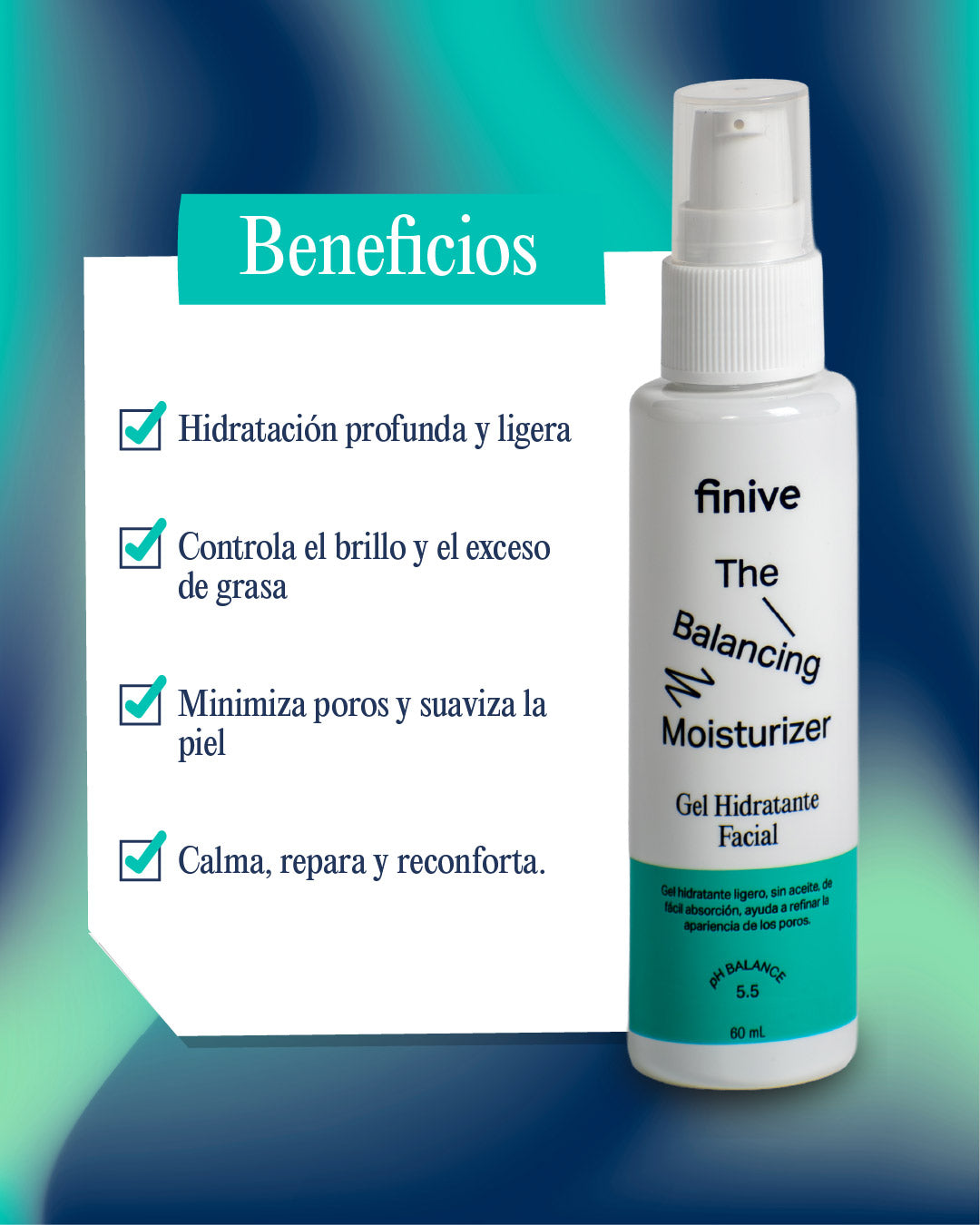 Gel Hidratante Facial Con Niacinamida - 60ml